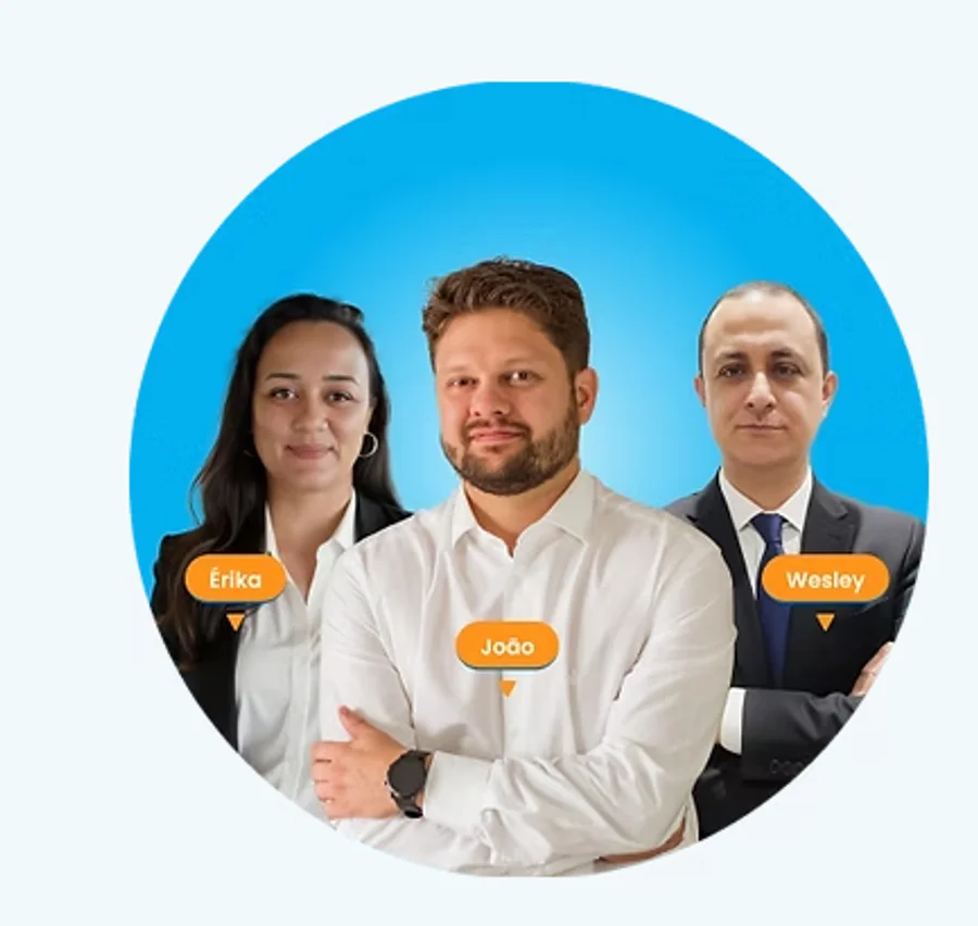 Time Comprosper: Érika, João e Wesley